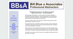 Desktop Screenshot of billblueassociates.com